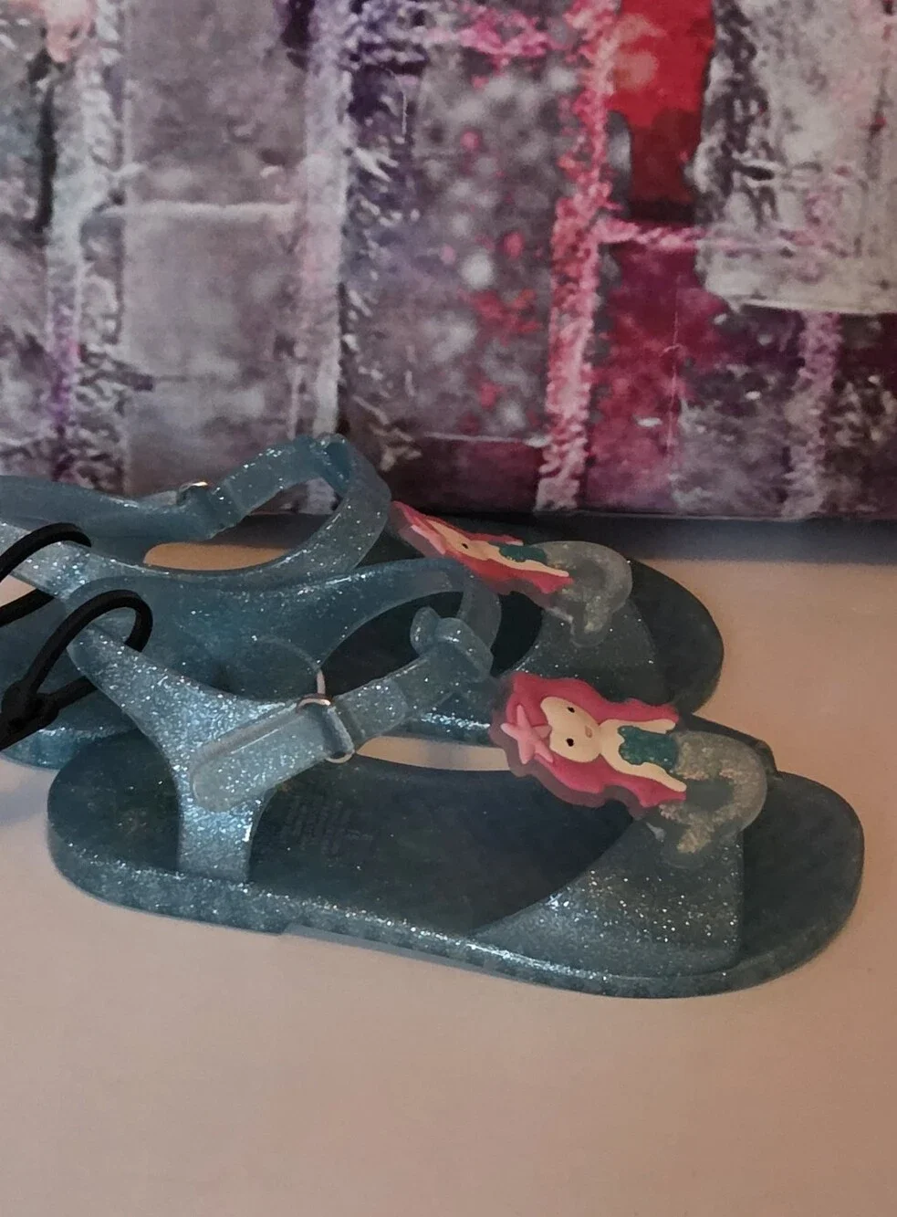 Sparkle Mermaid Jelly Sandals NWT